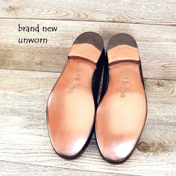 * NIB * $295 Allen Edmonds ROMA Italian Loafer 10.5 EE Wide * add $15 new Trees - Picture 3 of 13